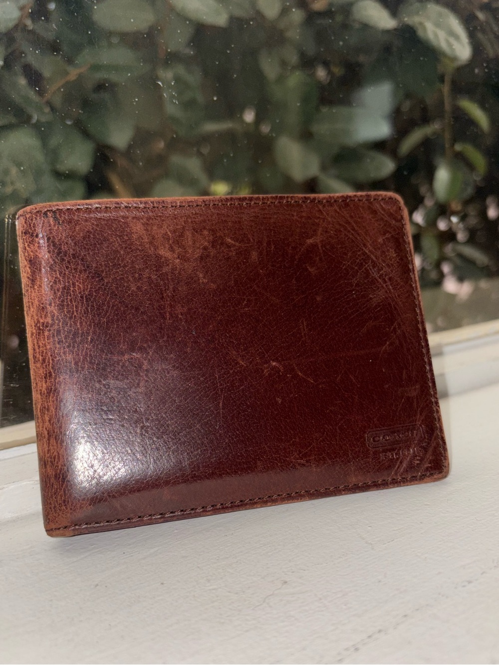 Coach Men's Leather Bi-Fold Wallet - Brown